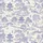 Women's Cream Off-White Cobalt Blue Chinoiserie Toile Pagoda Crane Willow Satin Pajamas Set - 2