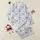 Women's Soft Periwinkle Blue Lavender Butterfly Floral Muted Grid Pattern Art Satin Pajamas Set - 1
