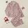 Romantic Rose Pink Plaid with Subtle Cream Hearts & Grey-Brown Grid - Custom Design Satin Pajamas Set - 1