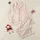 Cozy Aesthetic: Blush Cream Organic Ruffle Flowing Shapes Soft Knit Satin Pajamas Set - 1