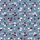 Women's Dusty Blue-Grey All-Over Repeating Pattern with White, Maroon Heart Clusters & Elegant 'Love' Script Satin Pajamas Set - 2