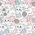 Cat Lovers : Hand-Drawn Kitten Expressions & Playful Poses - Pastel Feline Motif Satin Short-Sleeve Pajamas Set - 2