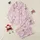 Cherry Blossom Butterfly Delicate White Pink Fuchsia Floral Scatter Design Kid Satin Pajamas Set - 1