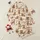 Farmhouse Christmas Enthusiasts' Watercolor Highland Cow Pattern, Red-Green Plaid Scarves, Vintage Gold Ornaments, Snowflakes, Cream Satin Pajamas Set - 1