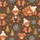 Cozy Winter Fans' Highland Cow Calves Hot Cocoa Christmas Tree Seamless Pattern Satin Pajamas Set - 2