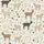 Women's Charming Fluffy Lambs & Goats Farm Animal Pattern with Blush Pink Roses & Sage Green Wildflowers Satin Pajamas Set - 2