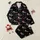 Women's Festive All-Over White Script Believe Red Santa Hat Star Snowflake Pattern Satin Pajamas Set - 1