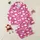 Women's Vibrant Hot Pink White Whimsical Eyelash Star Cloud Sleep Typography Pattern Satin Pajamas Set - 1