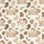 Animal Lovers' Whimsical Watercolor Baby Calves Crib Clouds Stars Creamy Off-White Brown Spot Pattern Satin Pajamas Set - 2