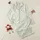 Women's Organic Intertwined Botanical Pattern with Sage Olive Forest Green Wildflowers & Leaves on Cream Off-White Satin Pajamas Set - 1
