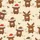 Highland Cow Lovers' Family Holiday Whimsical Highland Cow Christmas Pattern with Santa Hats, Colorful Lights & Holly on Cream Satin Pajamas Set - 2