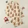 Highland Cow Lovers' Family Holiday Whimsical Highland Cow Christmas Pattern with Santa Hats, Colorful Lights & Holly on Cream Satin Pajamas Set - 1