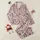 Women's Cheerful Cartoon Cow Black Spot Pastel Pink All-Over Pattern Satin Pajamas Set - 1
