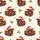 Highland Cow Fans' Whimsical Auburn Watercolor Cows, Christmas Lights, Santa Hat & Holly Pattern Satin Pajamas Set - 2