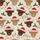 Christmas Enthusiasts' Charming Hand-Stitched Highland Cow & Santa Hat Festive All-Over Pattern with Lights, Holly, Snowflakes Satin Pajamas Set - 2