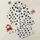 Women's Playful Flat Graphic Black Cow Spots and Soft Pink Blobs on White Satin Pajamas Set - 1