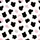 Women's Playful Flat Graphic Black Cow Spots and Soft Pink Blobs on White Satin Pajamas Set - 2