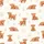 Baby & Kids' Whimsical Creamy Off-White Watercolor Highland Cow Meadow Pattern Satin Pajamas Set - 2