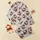 Highland Cow Enthusiasts' Textured Holiday Pattern: Shaggy Cows, Cranberry Red Santa Hats, Holly & Snowflakes Satin Pajamas Set - 1