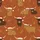 Cozy Holiday Fans' Rustic Hand-Drawn Highland Cow Santa Hat Deep Burnt Orange Festive Pattern Satin Pajamas Set - 2