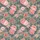 Adults' Lush Blush Pink Rose & Coral Floret Botanical Sage Green Illustrative Pattern Satin Pajamas Set - 2