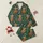Cozy Winter Fans' Whimsical Highland Cow & Hot Cocoa Repeating Pattern, Gold Accents on Forest Green Satin Pajamas Set - 1