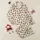Bird Lovers' & Family Holiday Whimsical Songbird Festive Red Santa Hat Pattern, Creamy Winter Foliage & Snowflakes Satin Pajamas Set - 1