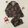 Women's Whimsical Highland Cow Christmas Lights Fair Isle Knit Pattern on Dark Charcoal Satin Pajamas Set - 1