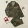 Highland Cow Enthusiasts' Seamless Stylized Textured Pattern, Muted Gold Bronze Olive Green Satin Pajamas Set - 1