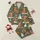 Farmhouse Christmas Enthusiasts' Festive Olive Green Pattern with Fluffy Highland Cows, Holly, & Candy Canes Satin Pajamas Set - 1
