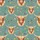 Highland Cow Lovers' Watercolor Shaggy Fur String Lights Snowflake Seafoam Pattern Satin Pajamas Set - 2