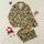 Festive Farm Animal Fans' Rustic Watercolor Highland Cow Faces, Red Holly, Forest Green Fir, Gold & Teal Ornaments Pattern Satin Pajamas Set - 1
