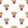 Highland Cow Lovers' Whimsical Silver Grey Baby Cow Amethyst Gem Heart Repeat Pattern Satin Pajamas Set - 2