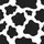 Women's Bold Black and White Organic Cowhide Graphic Pattern Satin Pajamas Set - 2
