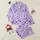 Sweetheart's Playful Lavender Purple Hearts All-Over Wearable Design Satin Pajamas Set - 1