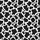 Women's Graphic Black White Organic Blob Interlocking Cow Print Satin Pajamas Set - 2