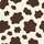 Relaxation Enthusiasts' Organic Creamy Off-White Chocolate Brown Cowhide Flat Graphic Satin Pajamas Set - 2