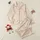Women's Delicate Wildflower Loungewear - Ditsy Coral Rose Pink Sage Green Satin Pajamas Set - 1