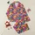 Cozy Winter Fans' Whimsical Highland Cow Santa Hat Bubblegum Paint Splatter Design Satin Pajamas Set - 1