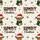 Country Christmas Lovers' Whimsical Highland Cow, Red Santa Hat, Green Plaid Scarf, Cowhide 'HOWDY' Text, Black Snowflakes, Cream Background Satin Pajamas Set - 2