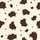 Couples' Rustic Organic Flowing Dark Chocolate & Creamy Off-White Blotches Satin Pajamas Set - 2