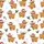 Christmas Lovers' Whimsical Hand-Drawn Cartoon Highland Cows Red Santa Hats Holly Berries Candy Canes Snowflakes White Pattern Satin Pajamas Set - 2