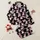 Women's Playful Jet Black Bubblegum Pink Cartoon Teddy Bears with White 'BEAR' Text & Pink Hearts Repeating Pattern Satin Pajamas Set - 1