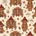 Highland Cow & Coffee Lovers' Whimsical Fluffy Cows, Red Beanies, Coffee Cups, Autumn Leaf Pattern Satin Pajamas Set - 2