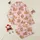 Christmas Cow Lovers' Whimsical Watercolor Fluffy Brown Cows in Red Santa Hats, Green Holly & Candy Canes, Pastel Pink Pattern Satin Pajamas Set - 1