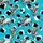 Highland Cow Enthusiasts' Illustrative Black White Grey Cattle with Turquoise Accents on Textured Wood Plank Pattern and Bold Cow Print Spots Satin Pajamas Set - 2