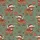 Highland Cow Lovers' Fluffy Highland Calves Red Plaid Santa Hats Christmas Lights Pine Berries Moss Green Pattern Satin Pajamas Set - 2