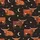 Highland Cow Fans' Whimsical Rustic Orange Fur Celestial Moon Star Nightscape Satin Pajamas Set - 2