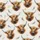 Highland Cow Enthusiasts' Rustic Watercolor Highland Cow Portrait Seamless Pattern with Heather & Wildflowers in Warm Tones Satin Pajamas Set - 2