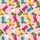 Women's Whimsical Pop Art Cowboy Boot Pattern with Fuchsia Leopard, Electric Blue & Lime Green on Blush Pink Satin Pajamas Set - 2